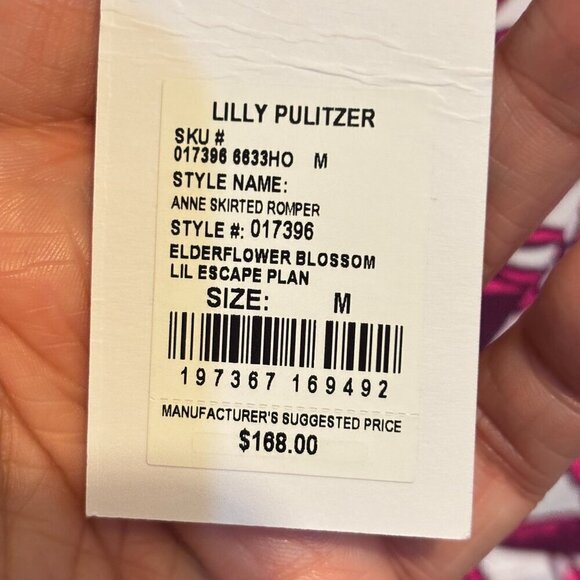 Lilly Pulitzer Anne Skirted Romper Dress Elderflower Blossom Pink Floral - Picture 8 of 16
